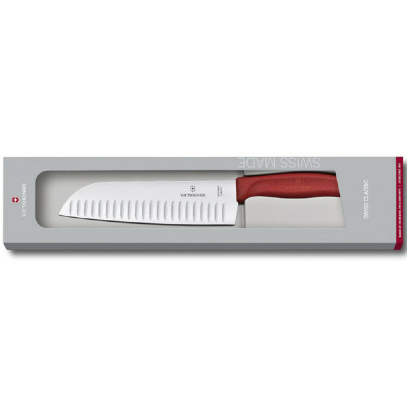 Victorinox Нож сантоку SwissClassic 17 см красный (6.8521.17G) - фотография № 2