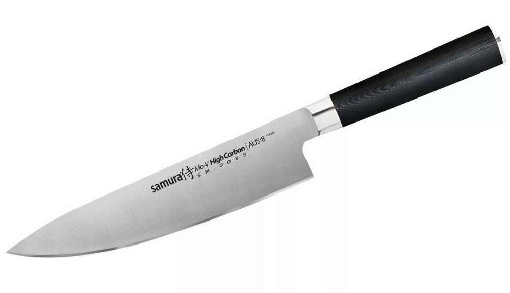 Samura Нож кухонный Шеф Mo-V" Шеф 200 мм., G-10 (sm-0085/k)