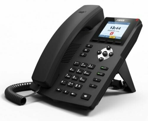 Телефон VoiceIP Fanvil X3SP 2xEthernet 10/100, 2 аккаунта SIP, HD аудио, цветной дисплей 2,4”, порт для гарнитуры, PoE