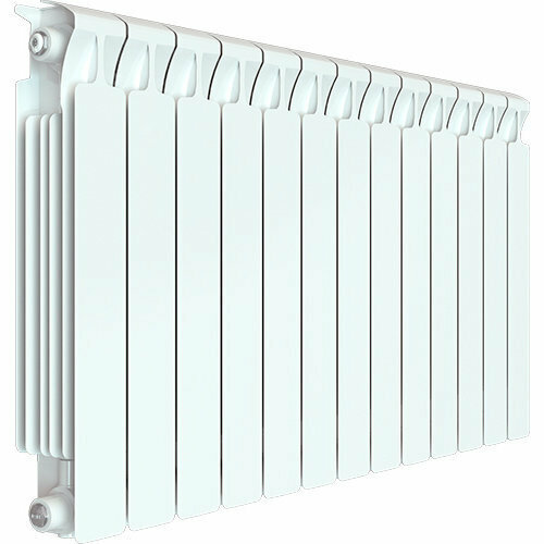 Биметаллический радиатор Rifar Monolit 500 - 13 секций, боковое подключение