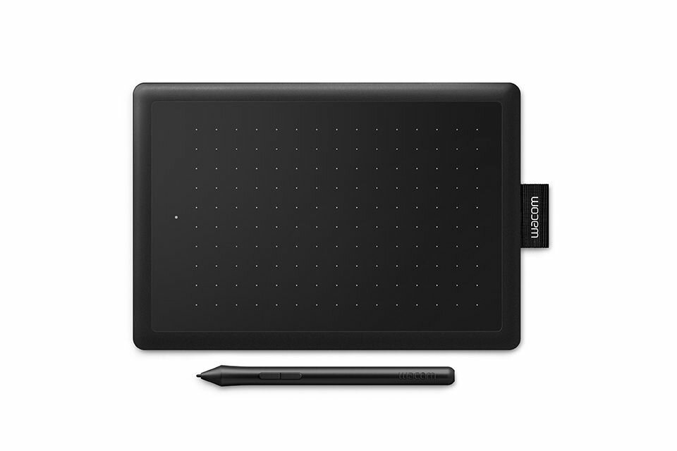 Графический планшет Wacom One CTL-672 USB черный/красный