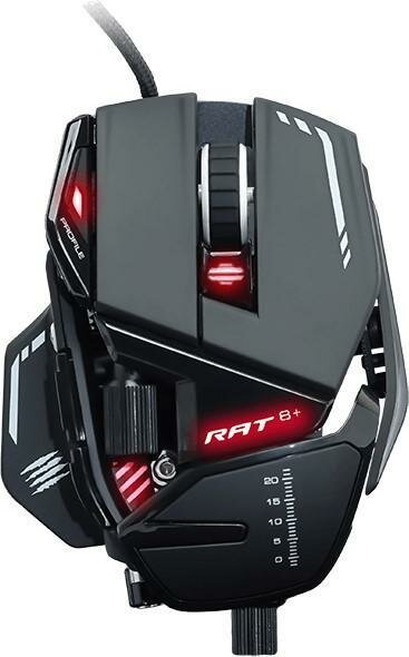 Мышь проводная Mad Catz R.A.T. 8+ чёрный USB