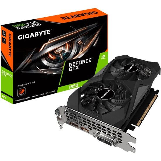 Видеокарта GIGABYTE GeForce GTX 1650 D6 WINDFORCE 4G