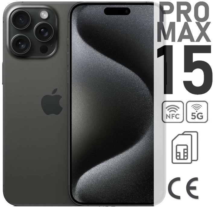 Смартфон Apple iPhone 15 Pro Max 512 ГБ, nano SIM + eSIM, черный титан