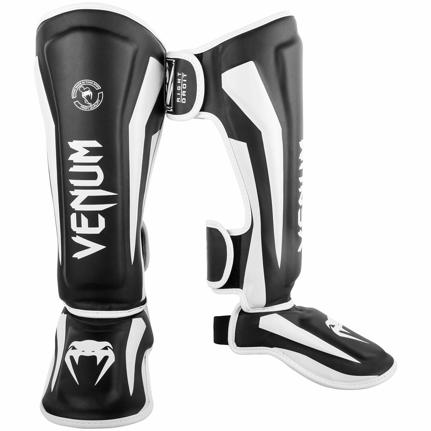  Venum Elite Standup Shinguards Black/White M