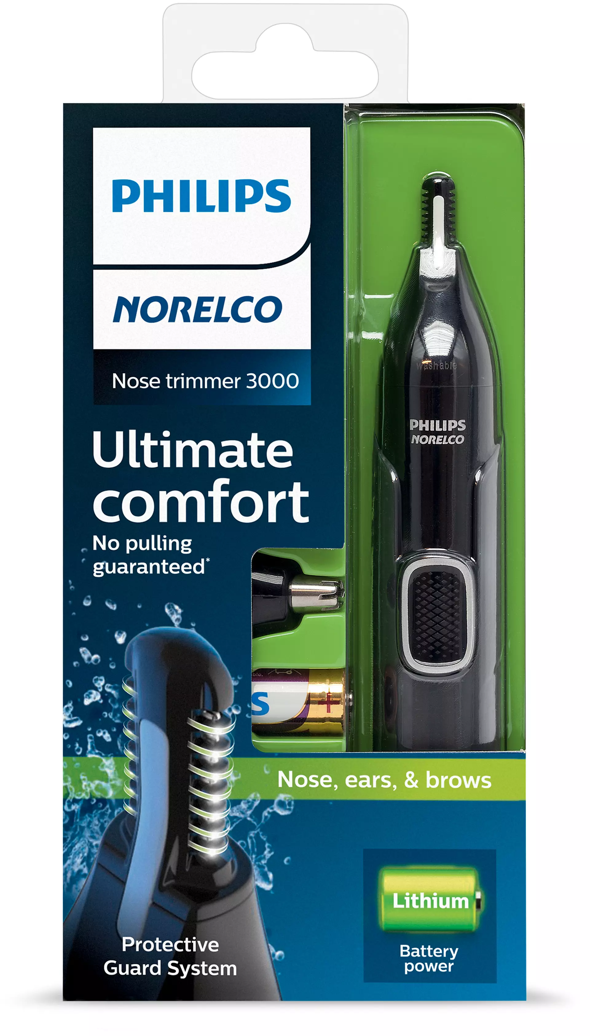 Philips Norelco триммер для носа и ушей Series 3000 NT3600/42 Цвет: черный - фотография № 11