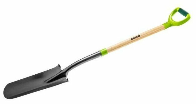 Verto Лопата для саженцев деревянный черенок пластмассовая ручка 15G014 .