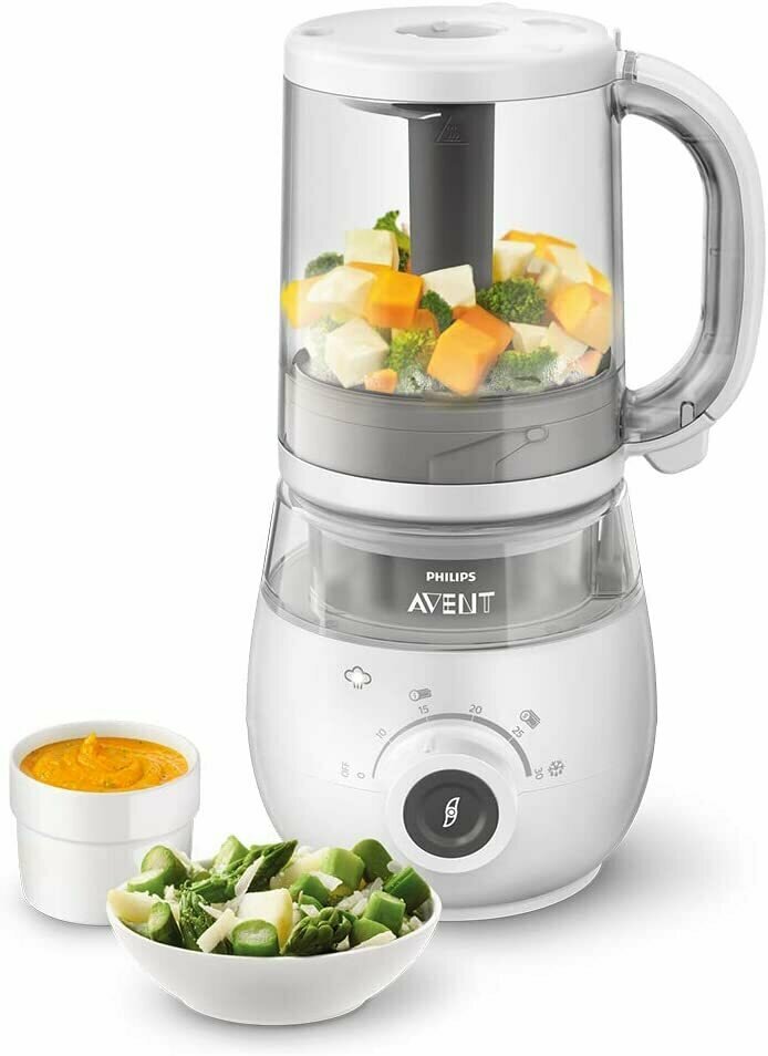 Philips 4-In-1 Healthy Baby Food Maker пароварка-блендр для здорового детского питания - фотография № 2