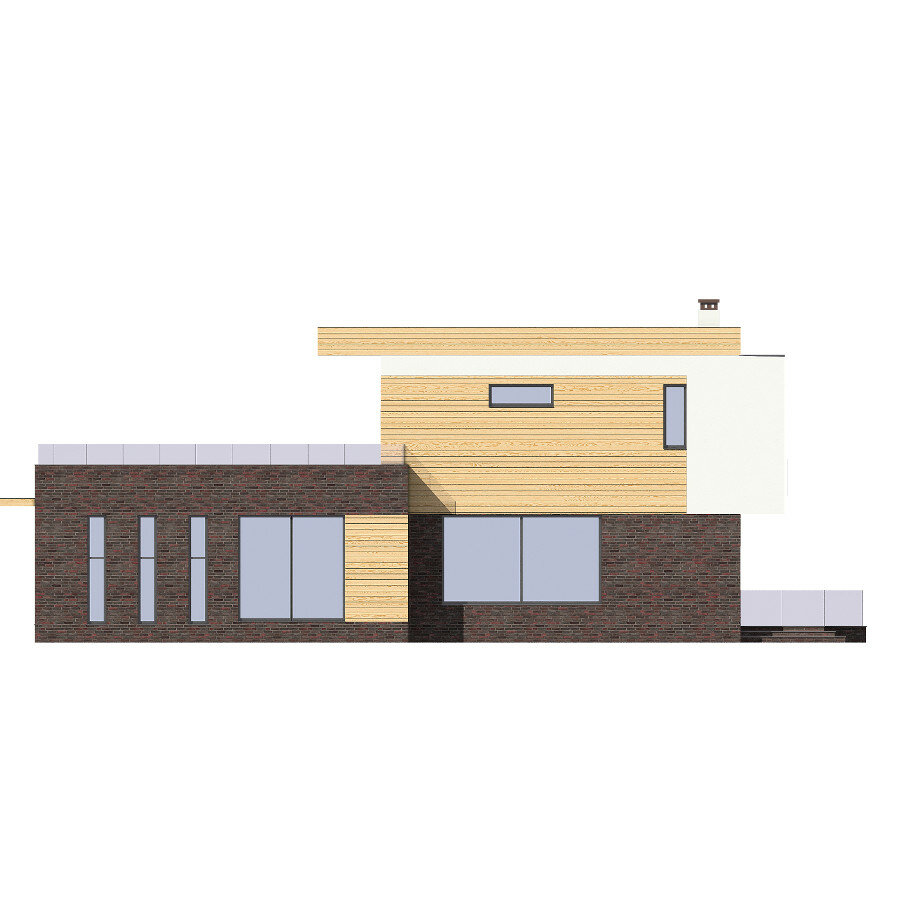 40-84AL-Catalog-Plans - Проект двухэтажного кирпичного дома с террасой - фотография № 5