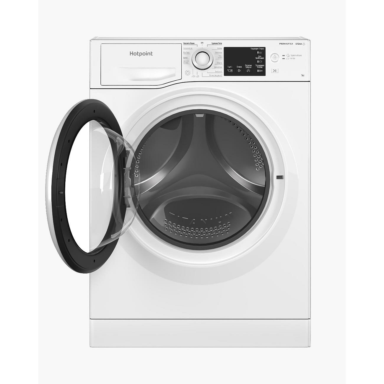 Стиральная машина узкая Hotpoint NSB 7239 W VE RU - фотография № 2