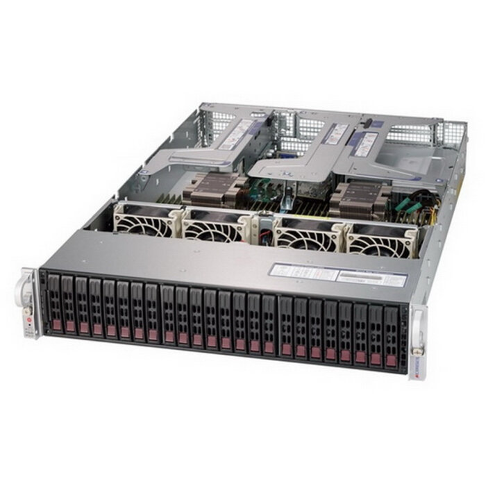 SYS-2029U-TR4-FT019 2U 2xLGA3647 (up to 205W) iC621 (X121PU) 24xDDR4 up to 24x2.5 SAS/SATA 4x 1000GBase-T (i350) 1x PCIE