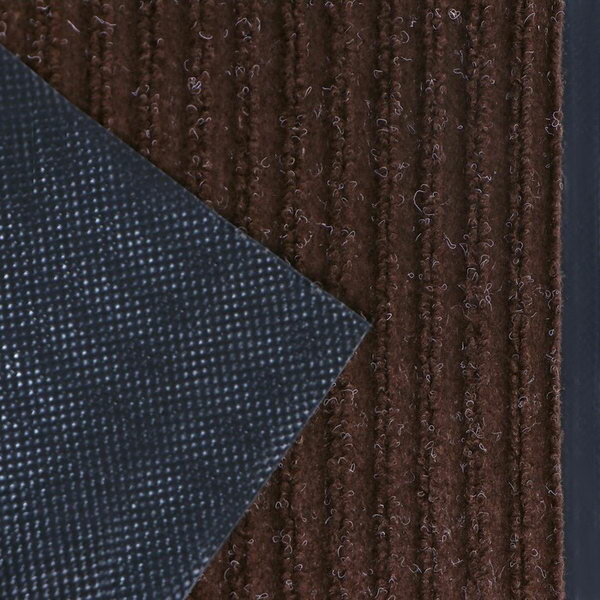 Коврик придверный влаговпитывающий, ребристый, "Стандарт", 50x80 см, цвет коричневый - фотография № 4