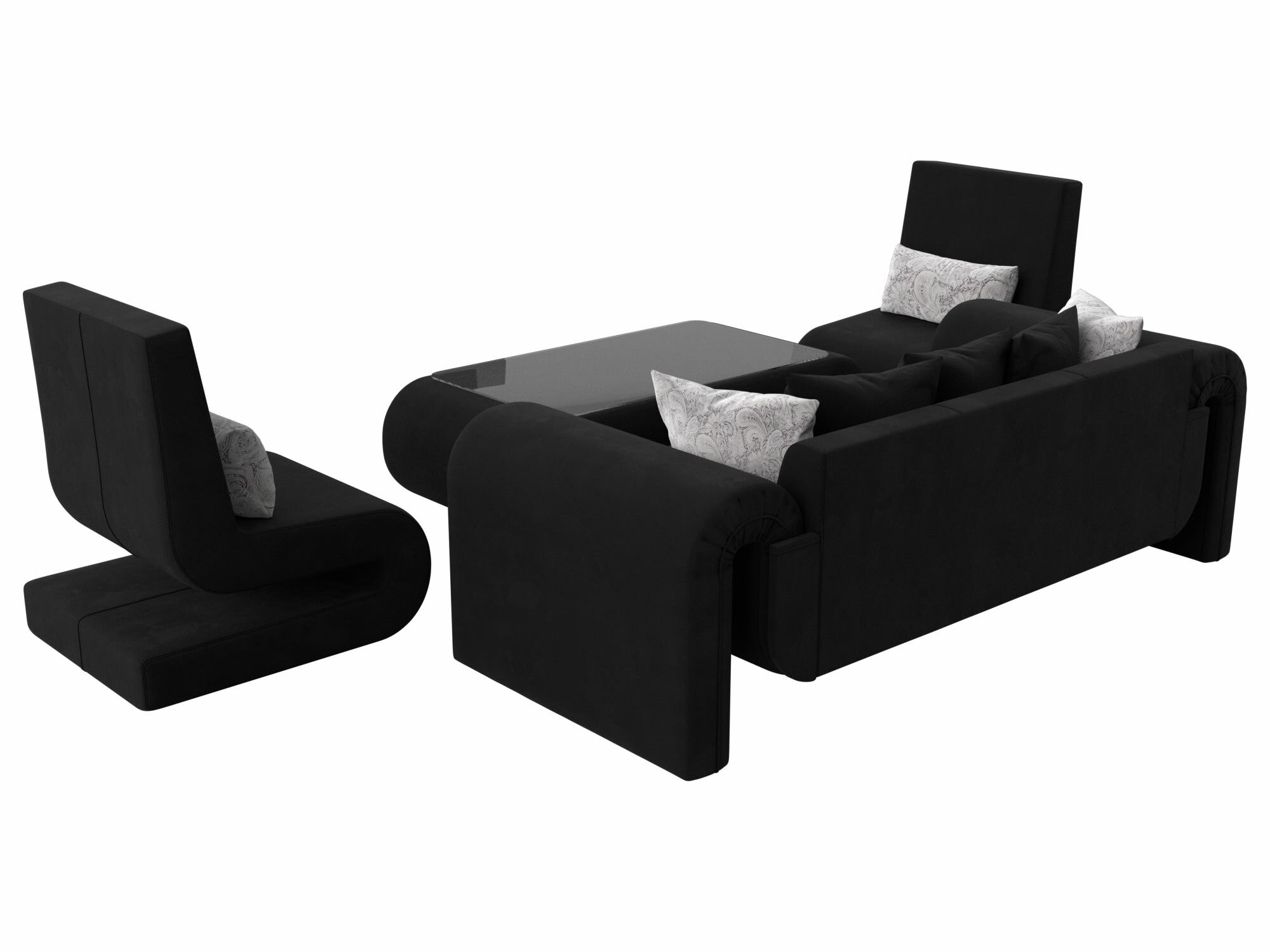 Набор Волна-2 (стол, диван, 2 кресла) - фотография № 5