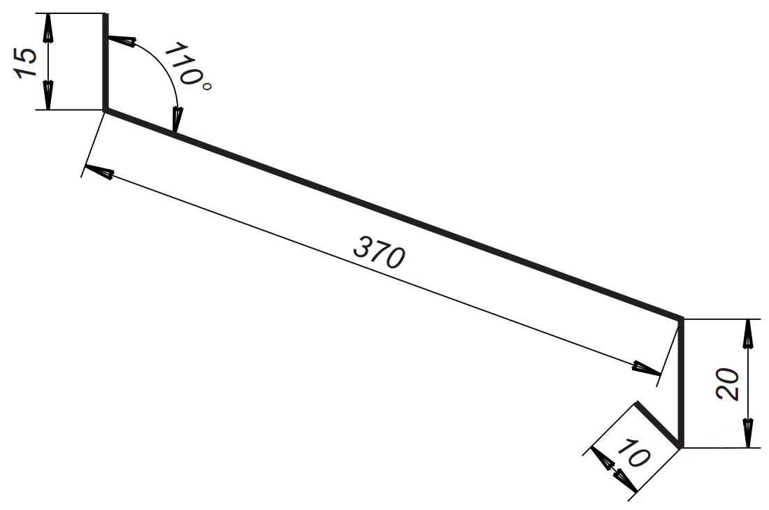 Планка отлива 1,25 м (370 мм) отлив оконный металлический темно-коричневый (RR32) 5 штук - фотография № 2