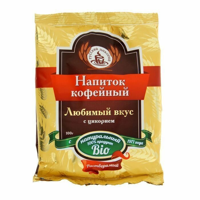 Русский цикорий Напиток кофейный растворимый, с цикорием, "Любимый вкус", 100 г - 6 шт - фотография № 3