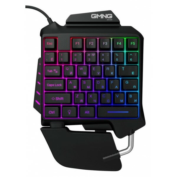 Игровой блок Oklick/Оклик GMNG 703GK черный USB for gamer LED (подставка для запястий)