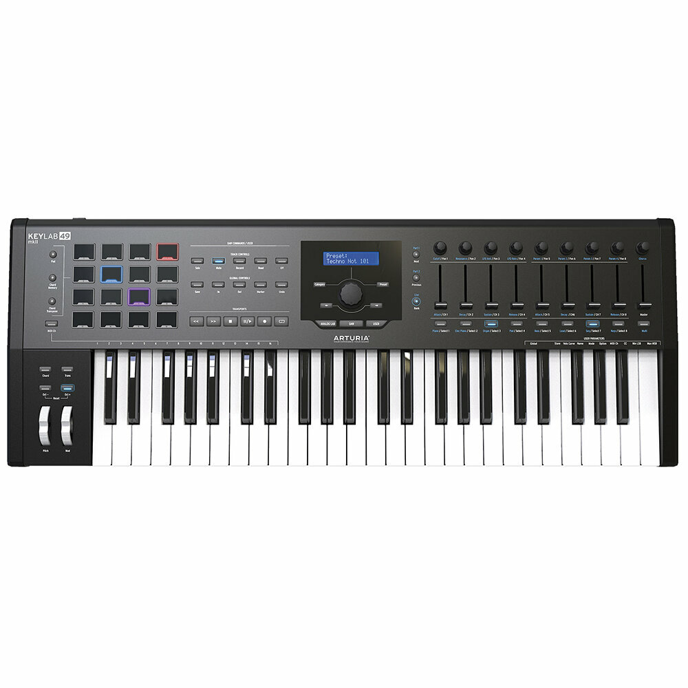 MIDI клавиатуры / MIDI контроллеры Arturia KeyLab mkII 49 Black