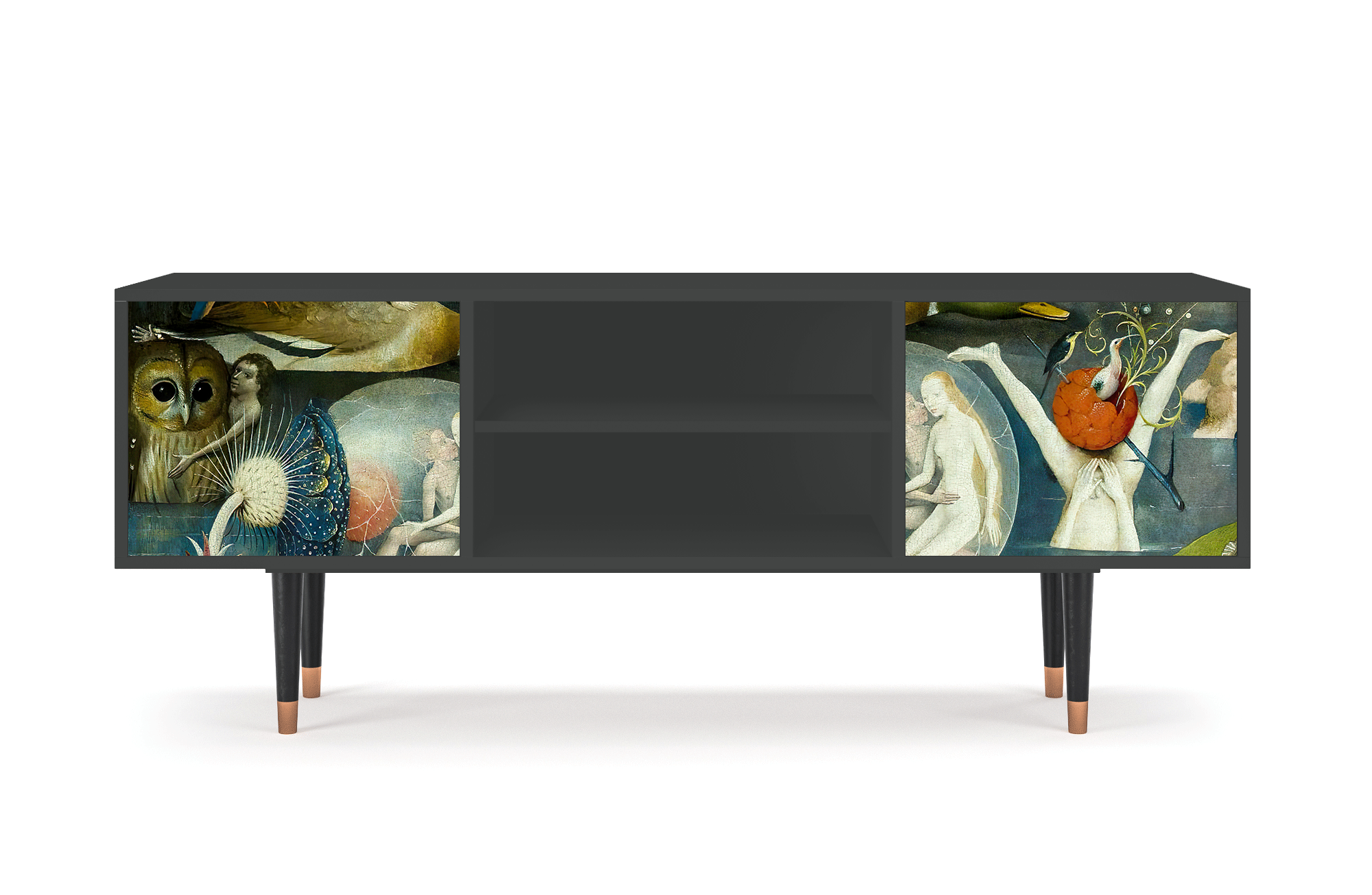 ТВ-Тумба - STORYZ - T2 The Garden Of by Hieronymus Bosch, 170 x 69 x 48 см, Антрацит - фотография № 2