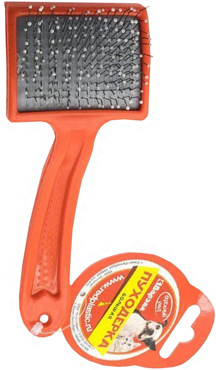 фото Пуходерка Дарэленд средней жесткости с каплей пластмассовая средняя 17 х 6,5 х 4,5 см (1 шт)