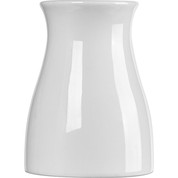 фото Ваза для цветов «Леда»; материал: фарфор; диаметр=8.5, высота=12 см.; белый