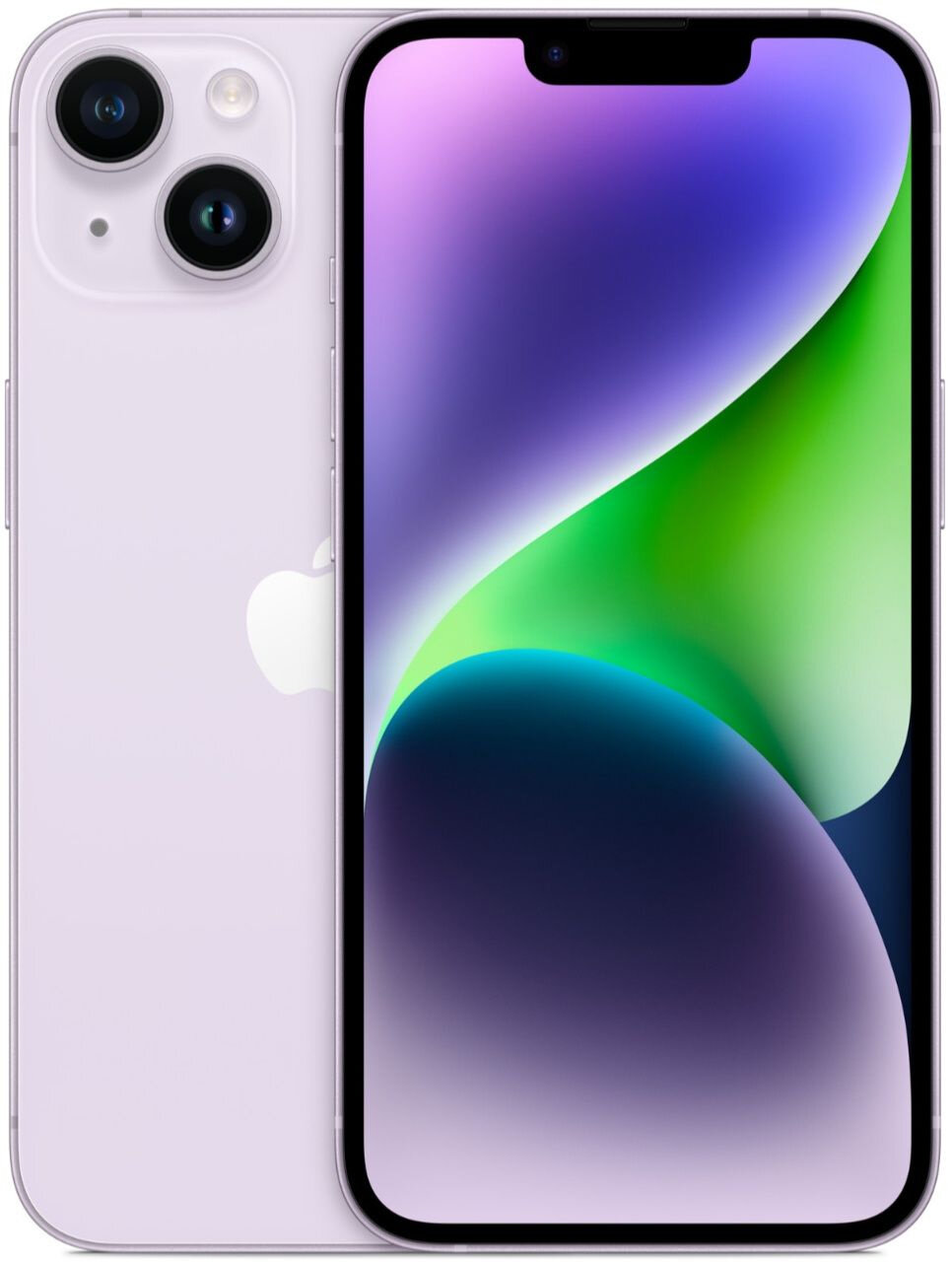 Смартфон Apple iPhone 14 A2881 128Gb 6Gb фиолетовый 3G 4G 2Sim 6.1" OLED 1170x2532 iPhone iOS 16 12M
