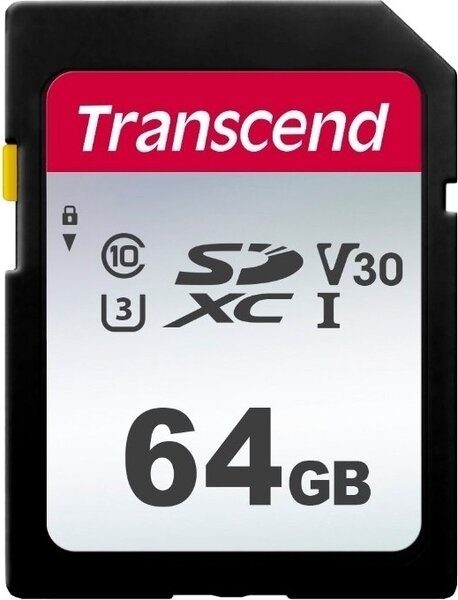 Память Secure Digital Card 64Gb Transcend TS64GSDC300S .