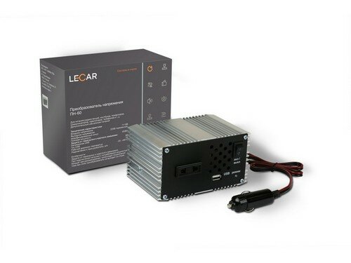 LECAR Преобразователь напряжения 12-220В 450Вт (USB вход) ПН-60 "LECAR"!!!!