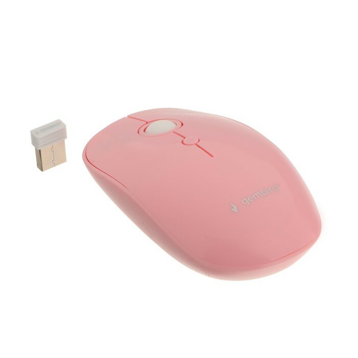 Мыши Gembird Мышь Gembird MUSW-385, беспроводная, оптическая, 16000 dpi, розовая
