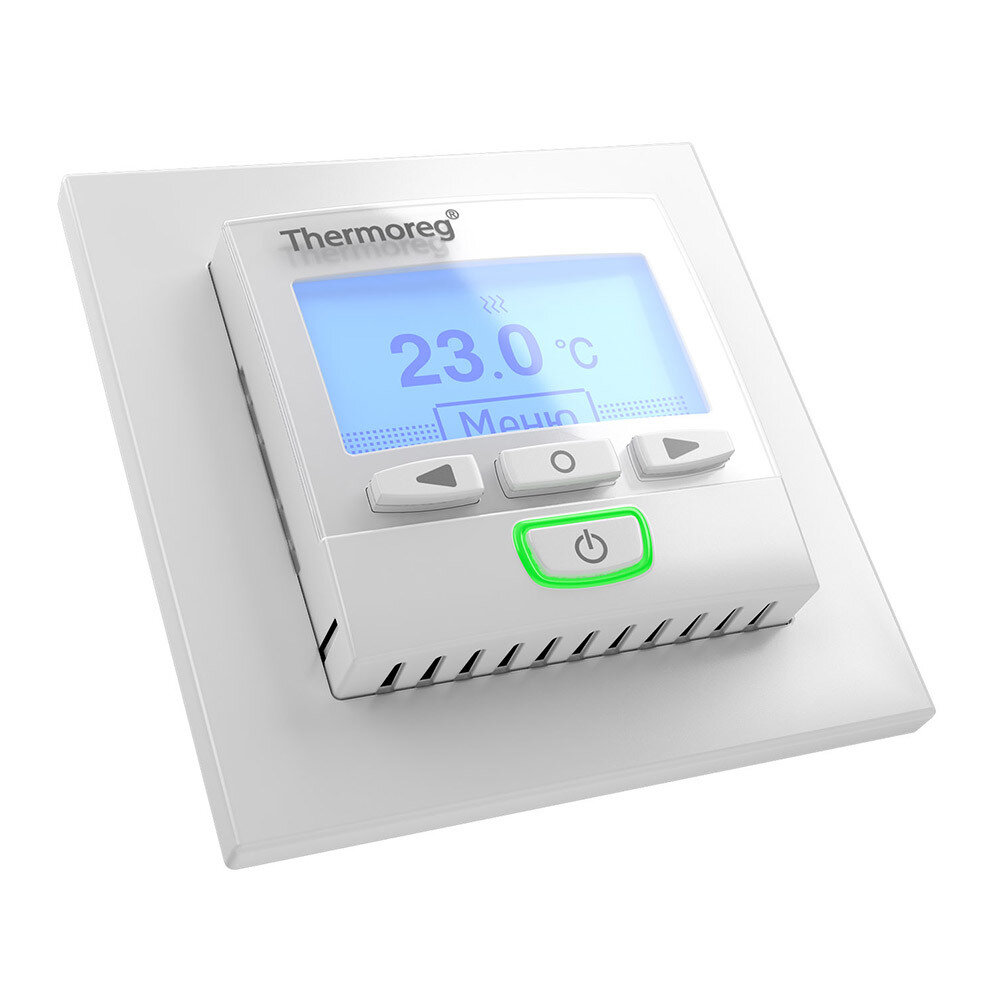 Терморегулятор программируемый для теплого пола Thermoreg TI 950 Design белый
