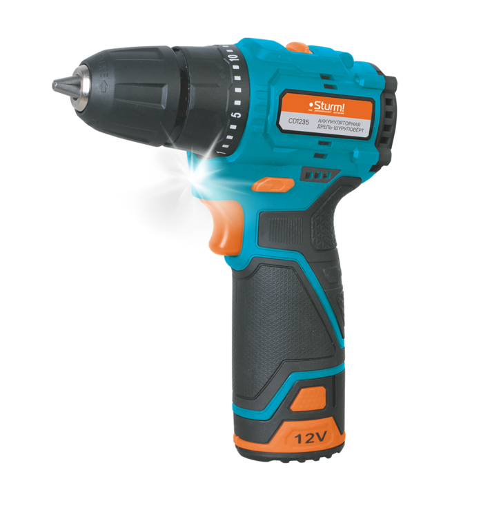 фото Аккумуляторный шуруповерт Sturm! CD1235 1BatterySystem12V