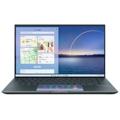 Ноутбук ASUS Zenbook 14 UX435EG-A5054R Intel Core i5-1135G7/8Gb LPDDR4X/256Gb SSD/14,0 FHD IPS AG 1920x1080/WiFi/GF MX450 2Gb/ScreenPad 2.0/Windows 10 Pro/1.1Kg/Pine_grey