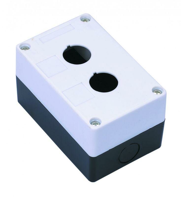 Пост кнопочный 2-м КП-101 d22мм с кабел. вводом для устройств сигнализации и управления пластик. бел. | код.25502DEK | DEKraft (9шт.в упак.)