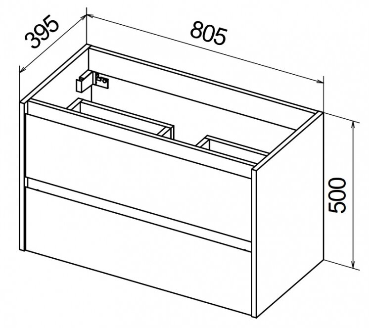 Мебель для ванной BelBagno Kraft-39-800 Pino Pasadena - фотография № 7