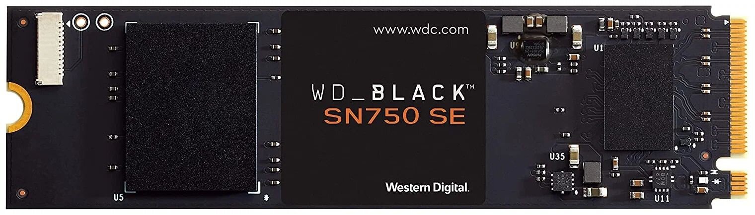 Жесткий диск SSD M.2 WD Black SN750 SE NVMe 250Gb (WDS250G1B0E)