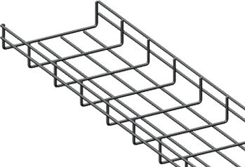 Лоток проволочный 50х150мм, Ф3.8мм, оцинкованный, 3 метра LAN-MT50x150-3.8EZ