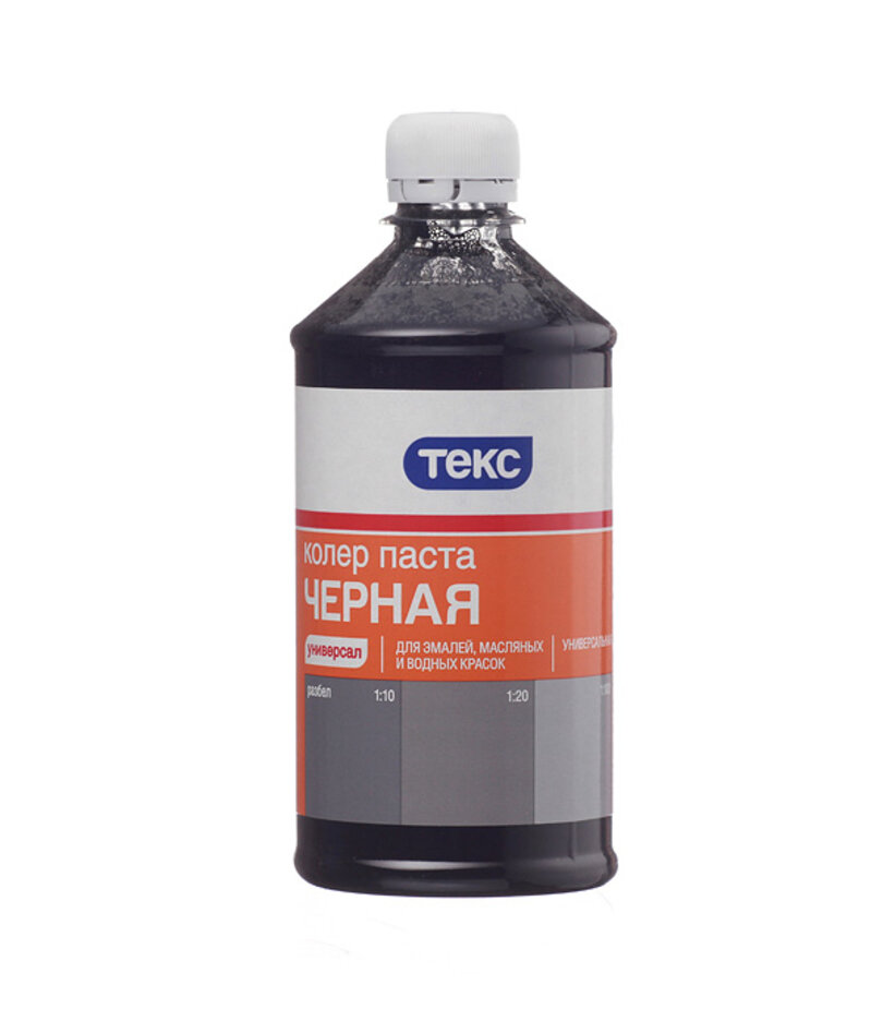 фото Колер паста Текс Универсал черная №11 0,5 л