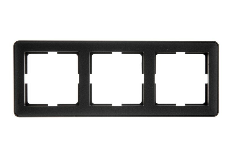 фото Рамка 3-м W59 черн. бархат Schneider Electric KD-3-68 (КД-3-68)