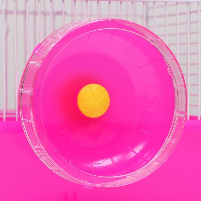 Клетка для грызунов, 27.5 х 21 х 28 см, розовая - фотография № 6