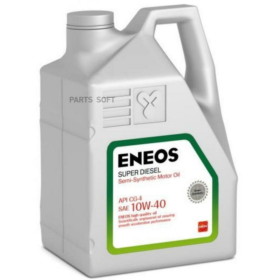 масло моторное eneos super diesel cg-4 10w-40 полусинтетическое 6 л oil1329