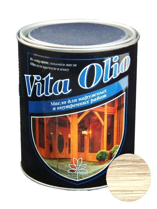 Масло для дерева Vita Olio "Натуральный", для внешних работ, шелковисто-матовое, 2,5 л - фотография № 2