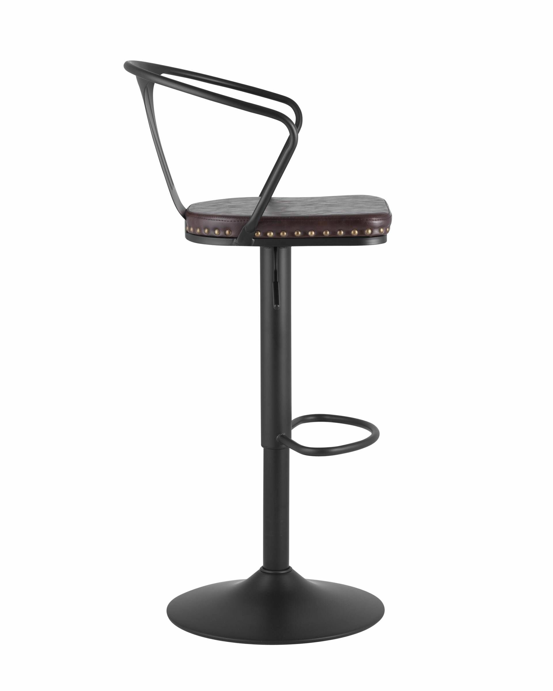 Стул барный STOOL GROUP TOLIX ARMS SOFT черный каркас сталь
