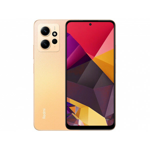 Смартфон Xiaomi Redmi Note 12 4G 4/128 ГБ Global, Dual nano SIM, Sunrise Gold