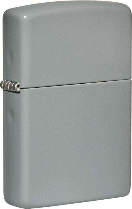 Зажигалка ZIPPO Classic с покрытием Flat Grey, латунь/сталь, серая, глянцевая, 38x13x57 мм № 49452 - фотография № 1