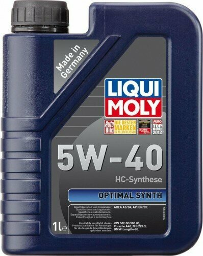 Масло моторное LIQUI-MOLY SAE 5W40 Optimal Synth 1 л 3925 синтетическое, бут