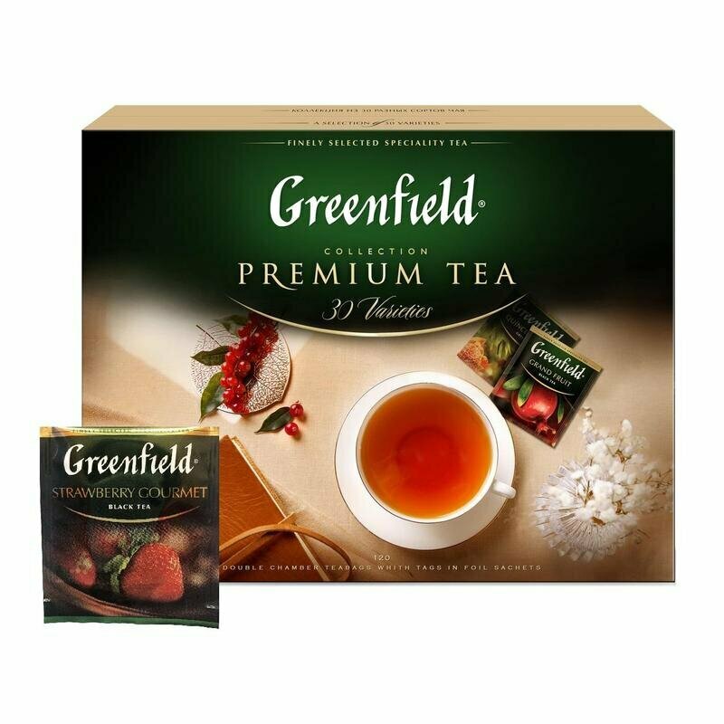 Чай Greenfield Premium Tea ассорти 120 пакетиков, 218132 - фотография № 3