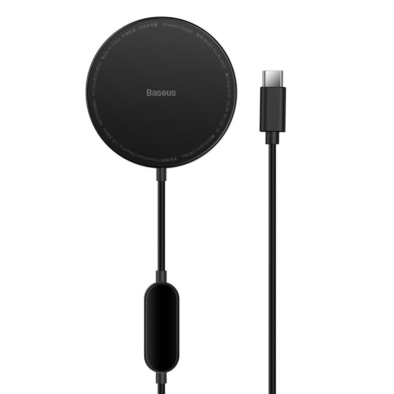 Беспроводное зарядное устройство BASEUS Simple Mini2 для iPhone 12/13, 15W, черный