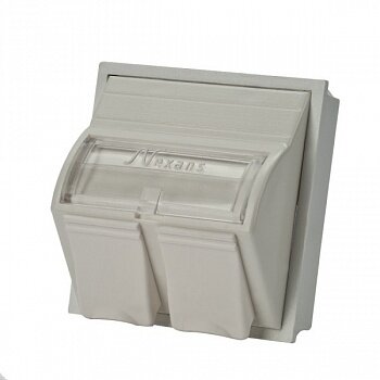 фото Рамка угловая Nexans N423.540N 45х45, для 2 модулей snap-in, угловая, белая