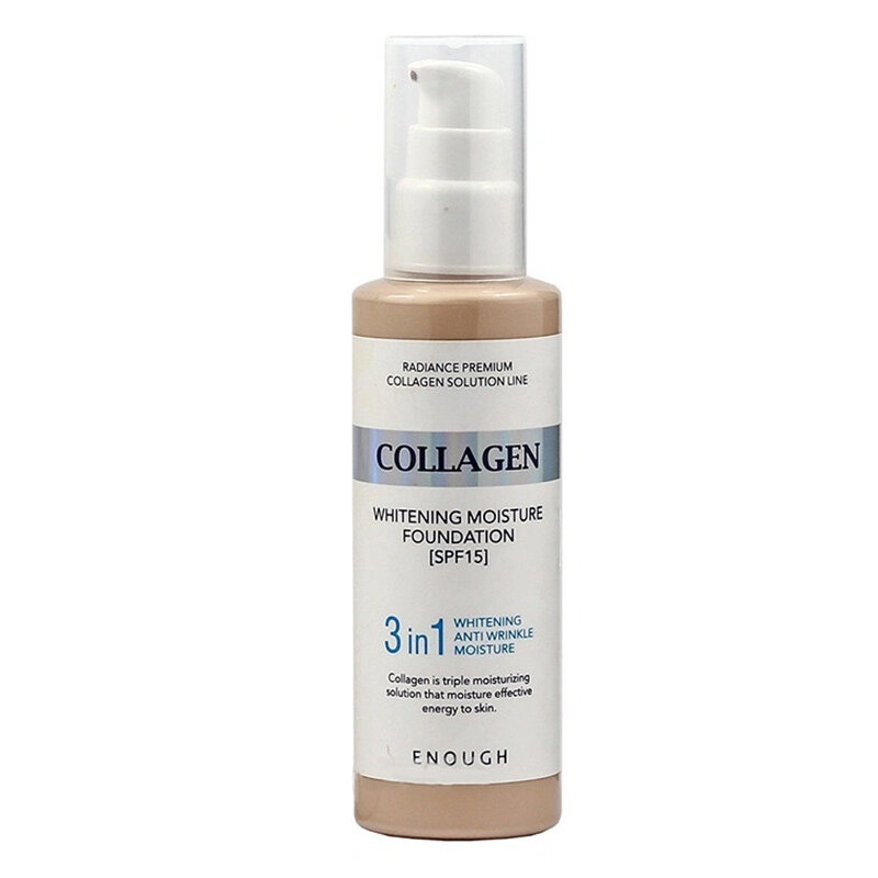 Увлажняющий тональный крем с коллагеном Enough Collagen 3in1 Whitening Moisture Foundation SPF15 #21 100ml