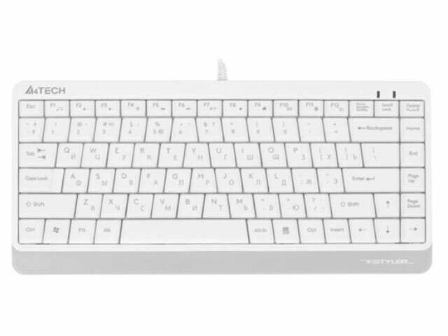 Клавиатура A4Tech Fstyler FKS11 White-Grey