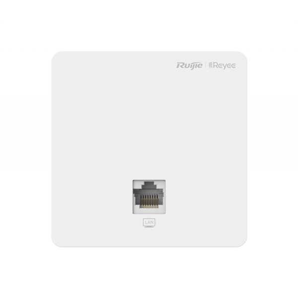 Ruijie Точка доступа Reyee AC1300 Dual Band Wall Access Point, 867Mbps at 5GHz + 400Mbps at 2.4GHz, 2 10/100base-t Ethernet port include 1 uplink port ,Internal Antennas,support 802.11a/b/g/n/ac Wave1/Wave2